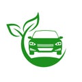 Eco car icon, concept of saving the planet Ã¢â¬â stock vector Royalty Free Stock Photo